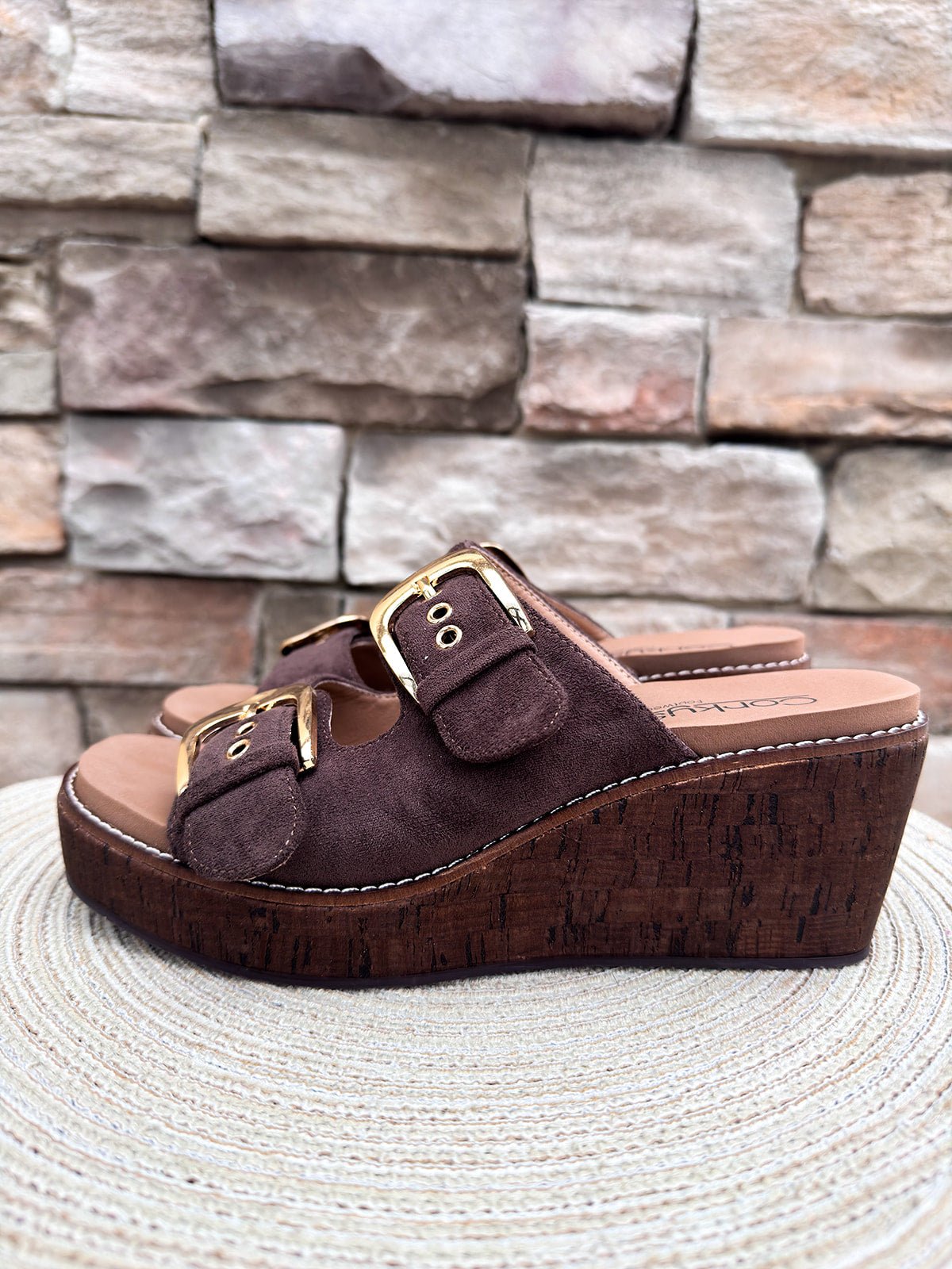 [Corkys] Double Dare Wedges in Chocolate - The Pink Pineapple 850
