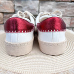 [Corkys] Friend Zone Sneakers in White Burgundy - The Pink Pineapple 850