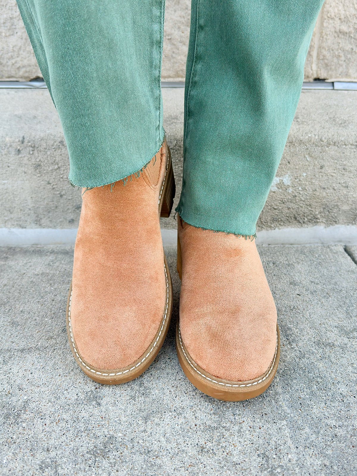 [Corkys] Goodness Gracious Boots in Faux Suede - The Pink Pineapple 850