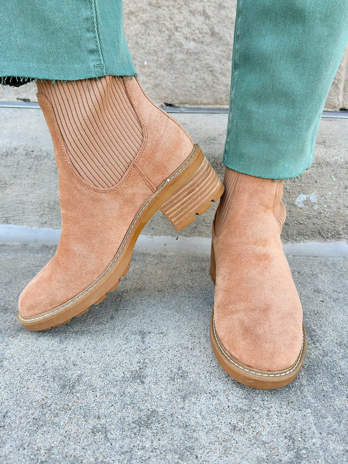 [Corkys] Goodness Gracious Boots in Faux Suede - The Pink Pineapple 850