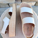 [Corkys] Heatwave Platform Wedges in Ivory - The Pink Pineapple 850