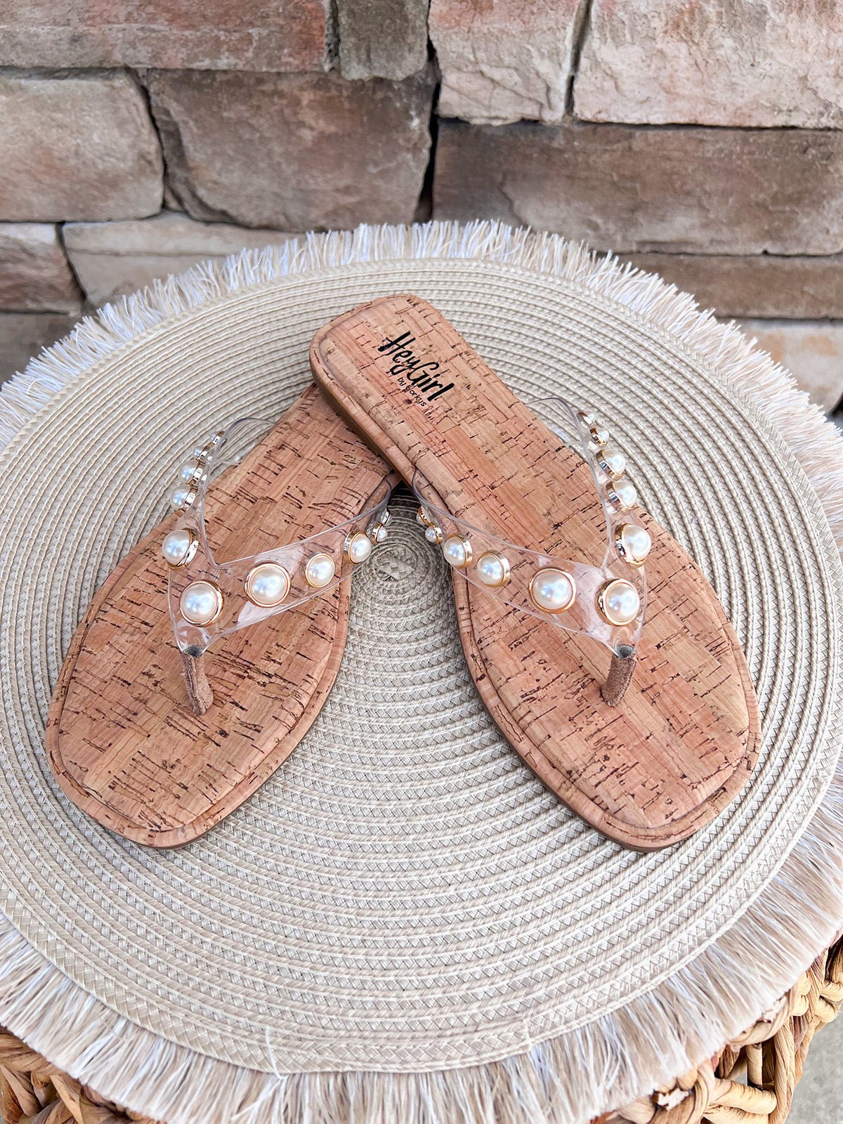 [Corkys] Jump In Flip Flop Sandals in Clear - The Pink Pineapple 850