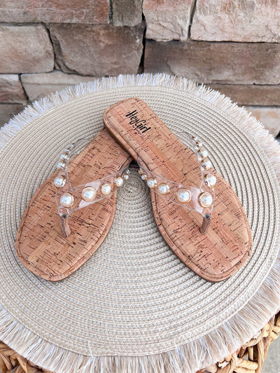 [Corkys] Jump In Flip Flop Sandals in Clear - The Pink Pineapple 850