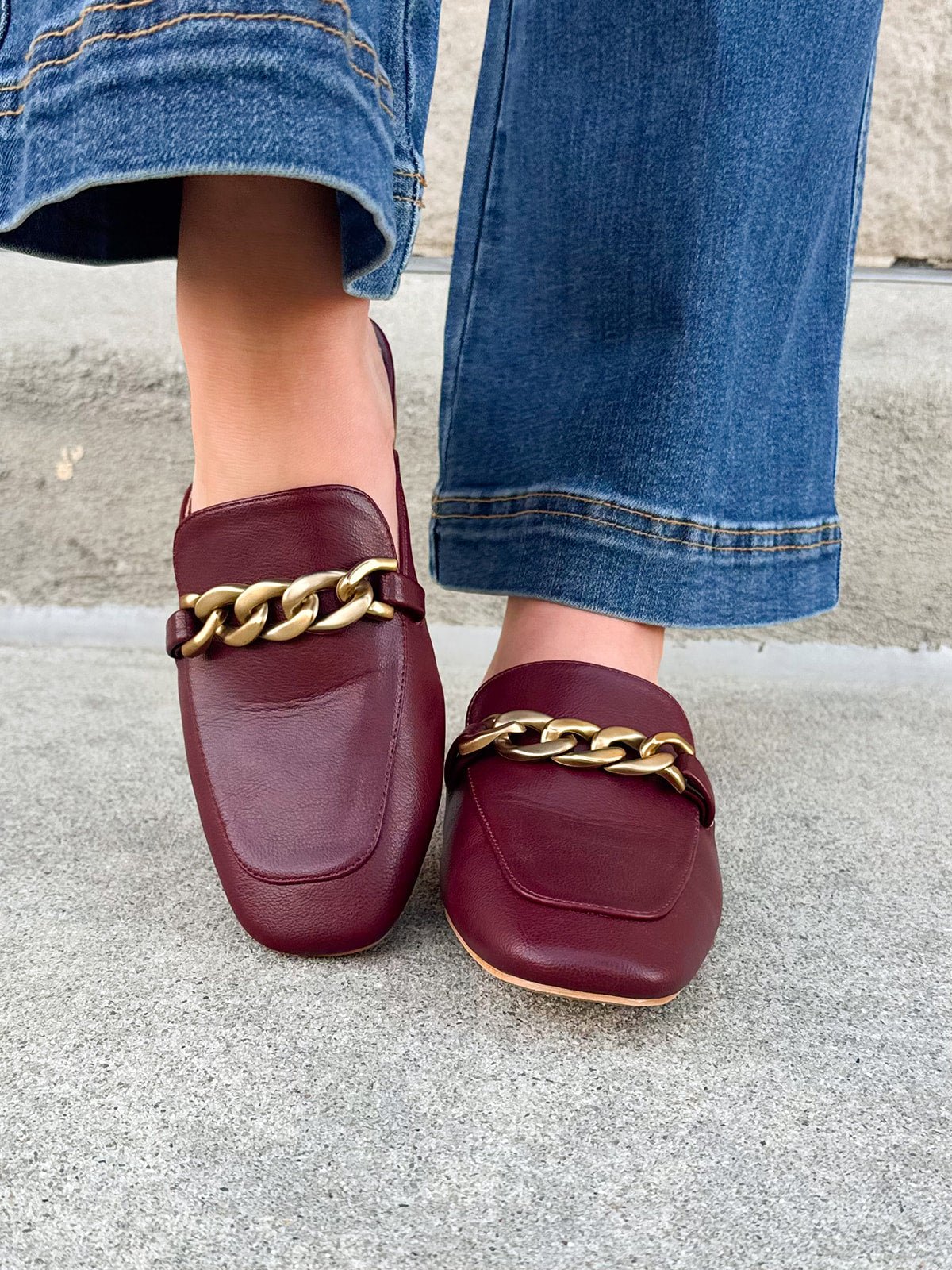 [Corkys] Keepsake Burgundy Mules - The Pink Pineapple 850