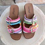 [Corkys] Manifest Wedges in Multicolor - The Pink Pineapple 850