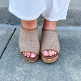 [Corkys] May I Help You Wedges in Honey Raffia - The Pink Pineapple 850
