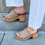 [Corkys] May I Help You Wedges in Honey Raffia - The Pink Pineapple 850