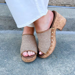 [Corkys] May I Help You Wedges in Honey Raffia - The Pink Pineapple 850