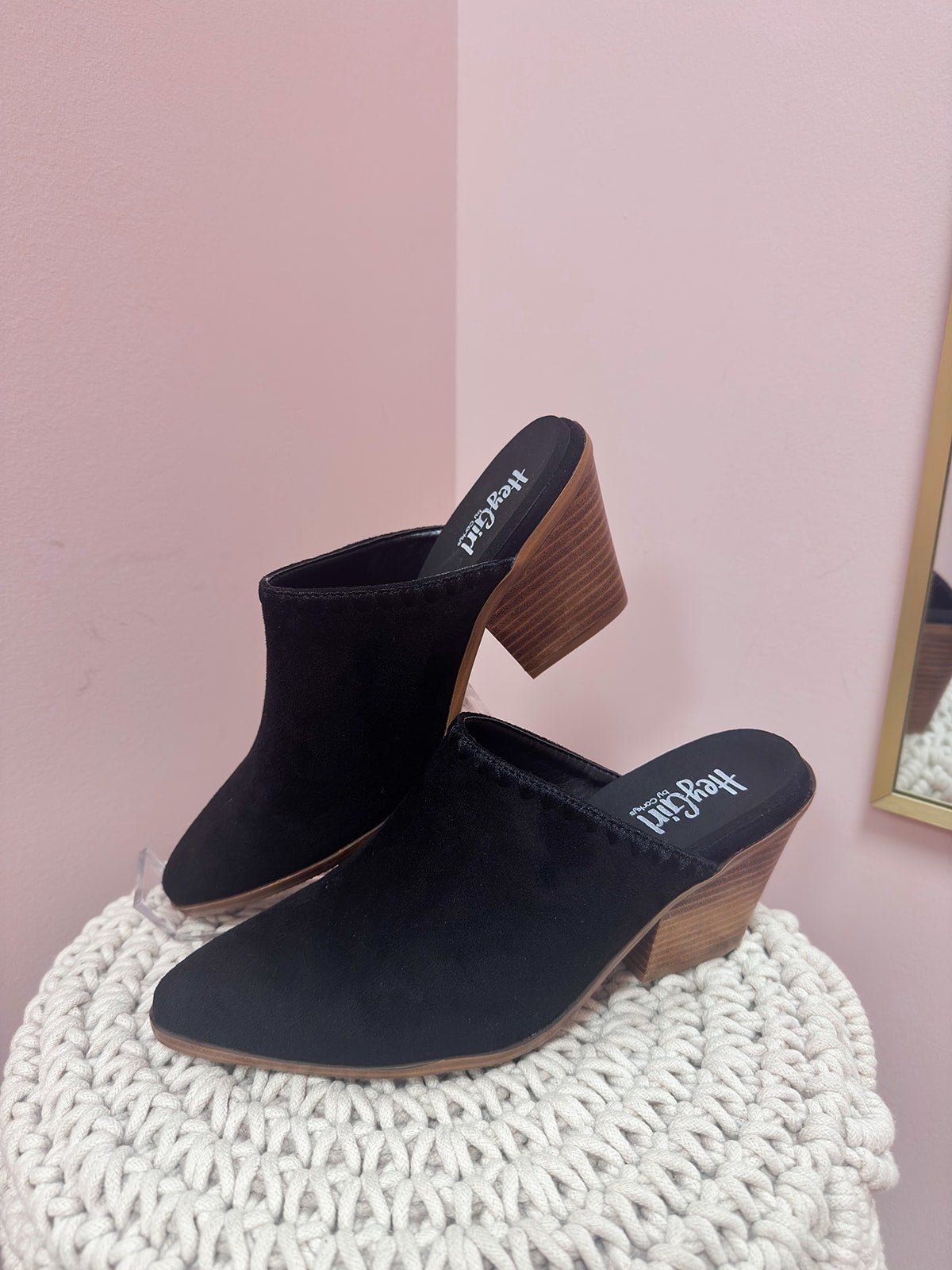 [Corkys] Midnight Suede Mule - The Pink Pineapple 850