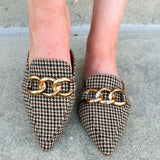 [Corkys] Playin for Keeps Houndstooth Flats - The Pink Pineapple 850