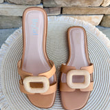 [Corkys] Ring Around the Rosie Slide in Cognac - The Pink Pineapple 850