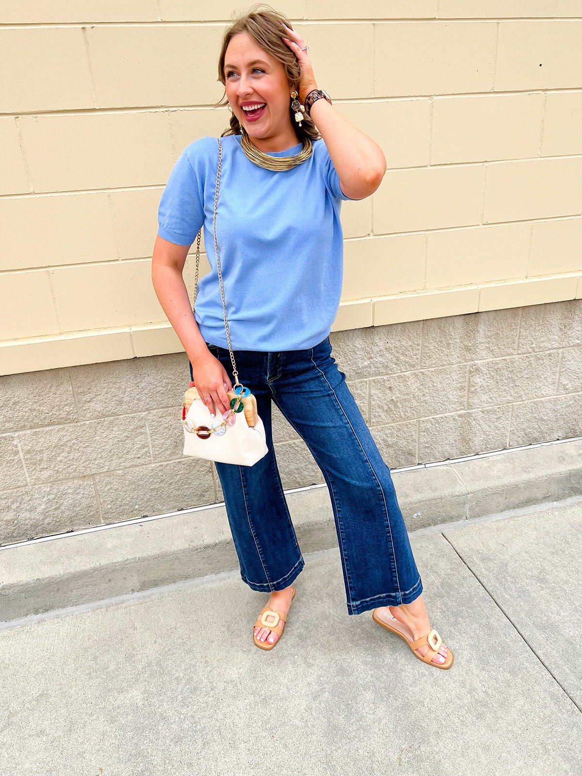 [Corkys] Ring Around the Rosie Slide in Cognac - The Pink Pineapple 850