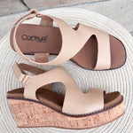 [Corkys] Steppin' Out Wedges in Camel - The Pink Pineapple 850