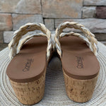 [Corky’s] Total Knockout Raffia Wedge - The Pink Pineapple 850