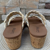 [Corky’s] Total Knockout Raffia Wedge - The Pink Pineapple 850