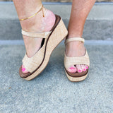 [Corkys] Treat Yourself Raffia Wedges - The Pink Pineapple 850