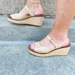 [Corkys] Treat Yourself Raffia Wedges - The Pink Pineapple 850