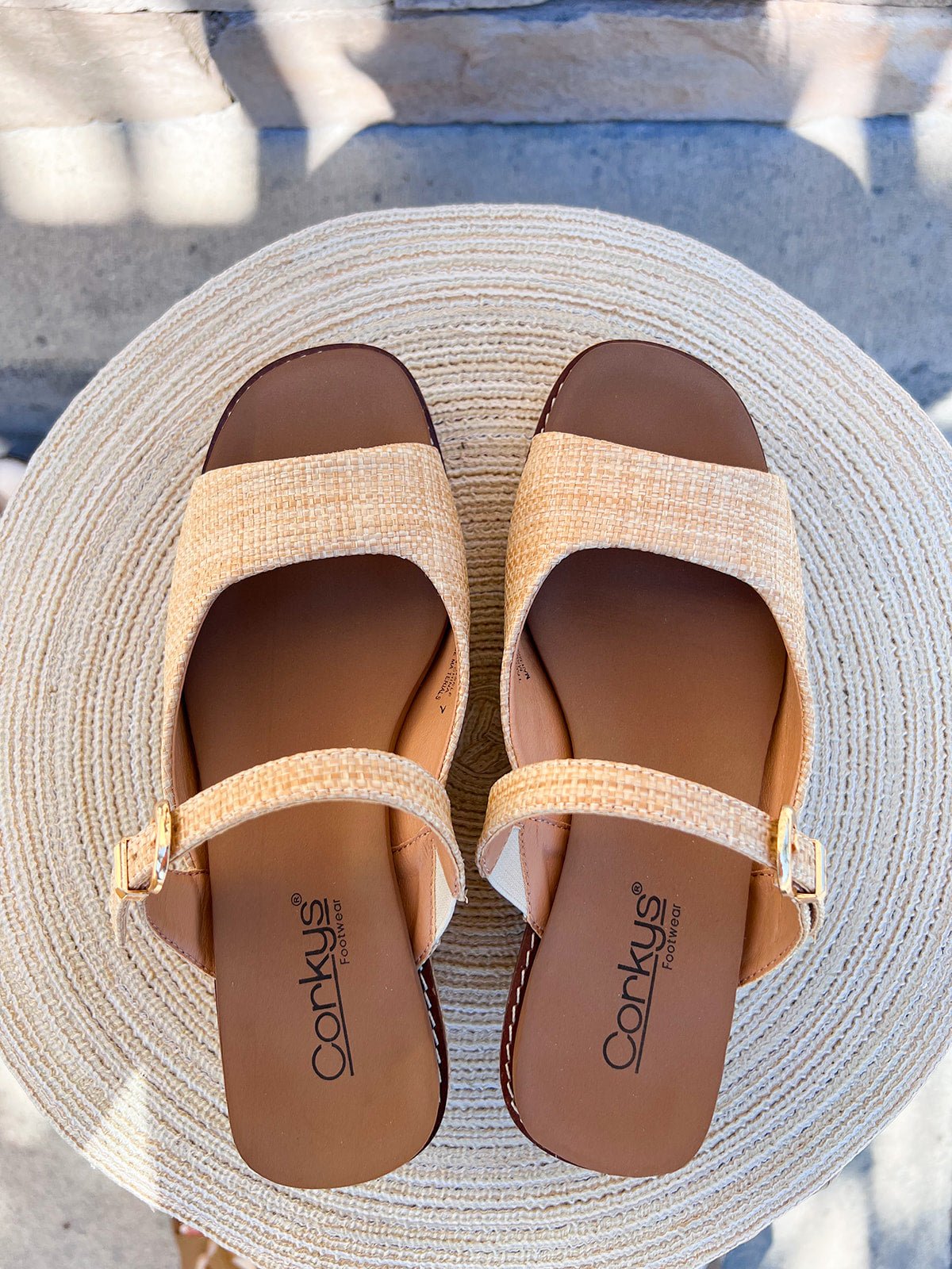 [Corkys] Treat Yourself Raffia Wedges - The Pink Pineapple 850