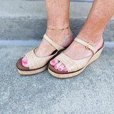 [Corkys] Treat Yourself Raffia Wedges - The Pink Pineapple 850