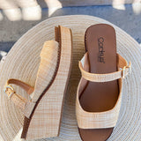 [Corkys] Treat Yourself Raffia Wedges - The Pink Pineapple 850