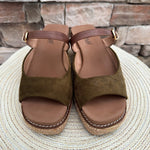 [Corky’s] Treat Yourself Wedges in Moss - The Pink Pineapple 850
