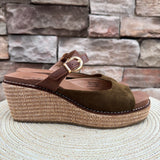 [Corky’s] Treat Yourself Wedges in Moss - The Pink Pineapple 850