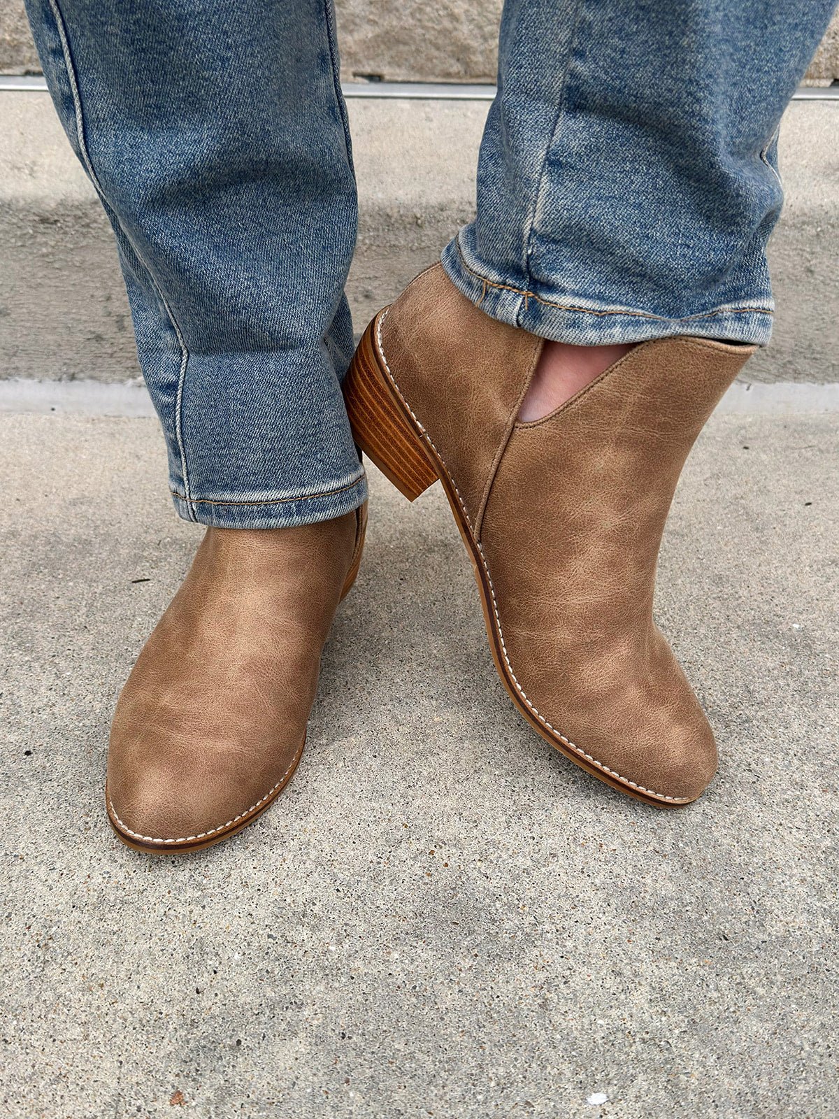 [Corkys] Vanish Taupe Booties - The Pink Pineapple 850