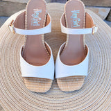 [Corkys] XOXO Wedges – White - The Pink Pineapple 850