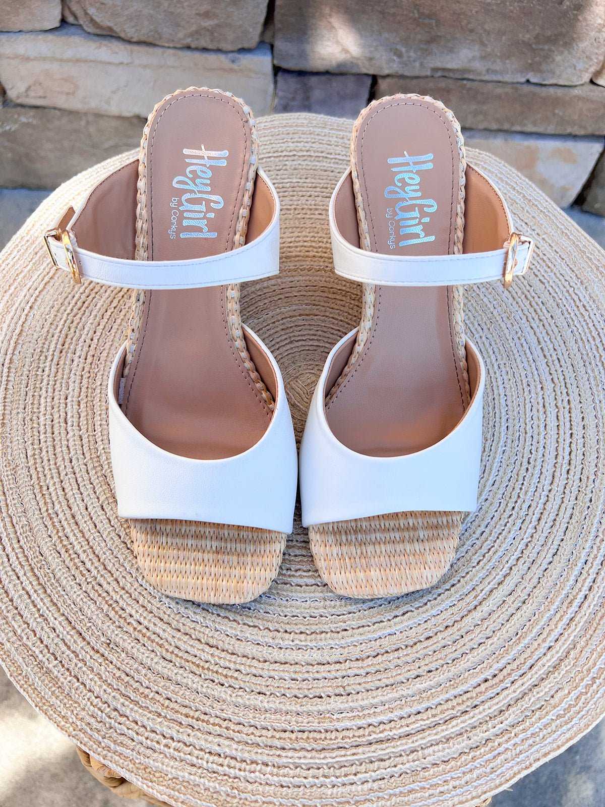 [Corkys] XOXO Wedges – White - The Pink Pineapple 850