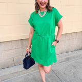 Courtside Charm Scallop Dress - The Pink Pineapple 850