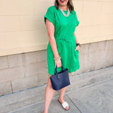 Courtside Charm Scallop Dress - The Pink Pineapple 850