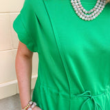 Courtside Charm Scallop Dress - The Pink Pineapple 850