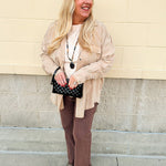 Cozy Avenue Oversized Shacket in Camel - The Pink Pineapple 850