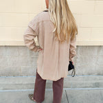 Cozy Avenue Oversized Shacket in Camel - The Pink Pineapple 850