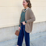 Cozy Essence Knit Cardigan in Camel - The Pink Pineapple 850