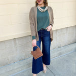 Cozy Essence Knit Cardigan in Camel - The Pink Pineapple 850