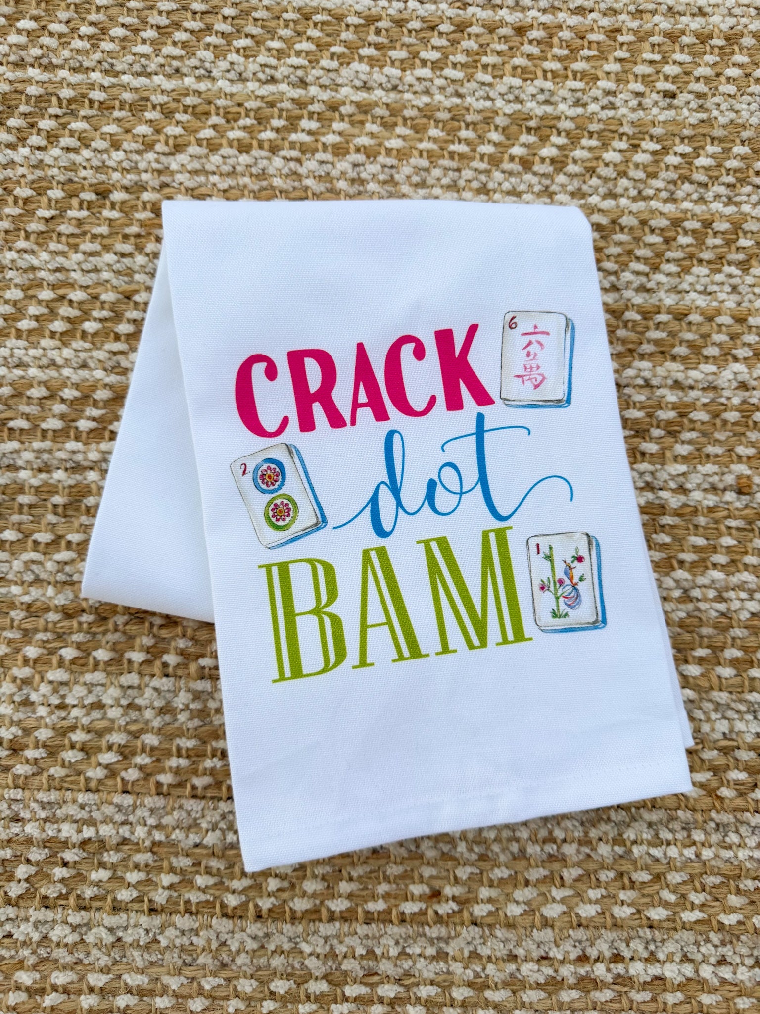 Crack Dot Bam Kitchen Towel - The Pink Pineapple 850