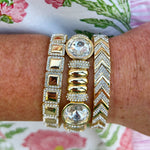 Crystal Luxe Power Stack Bracelet Set - The Pink Pineapple 850