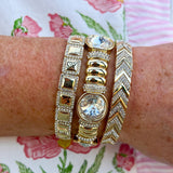 Crystal Luxe Power Stack Bracelet Set - The Pink Pineapple 850