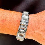 Crystal Stone Stretch Bracelet - Black - The Pink Pineapple 850