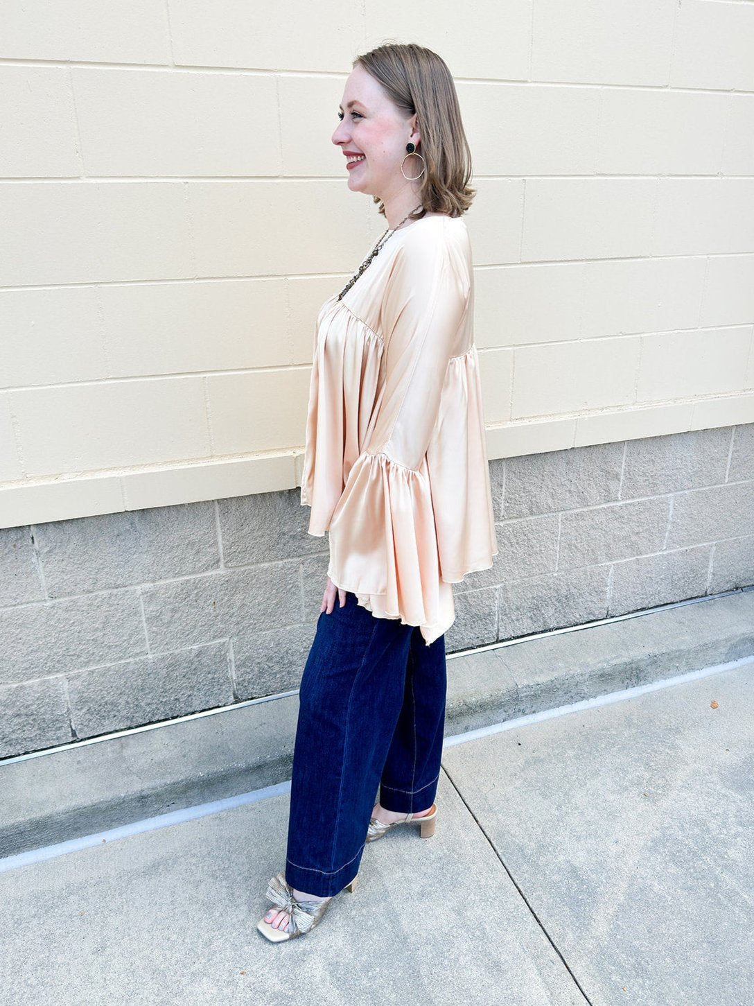 Cue The Chic Satin Blouse - The Pink Pineapple 850