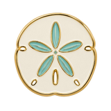 Sand dollar needle minder for needlepoint stitching