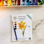 Daffodil Watercolor Kit | March Birth Month Flower - The Pink Pineapple 850