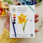 Daffodil Watercolor Kit | March Birth Month Flower - The Pink Pineapple 850