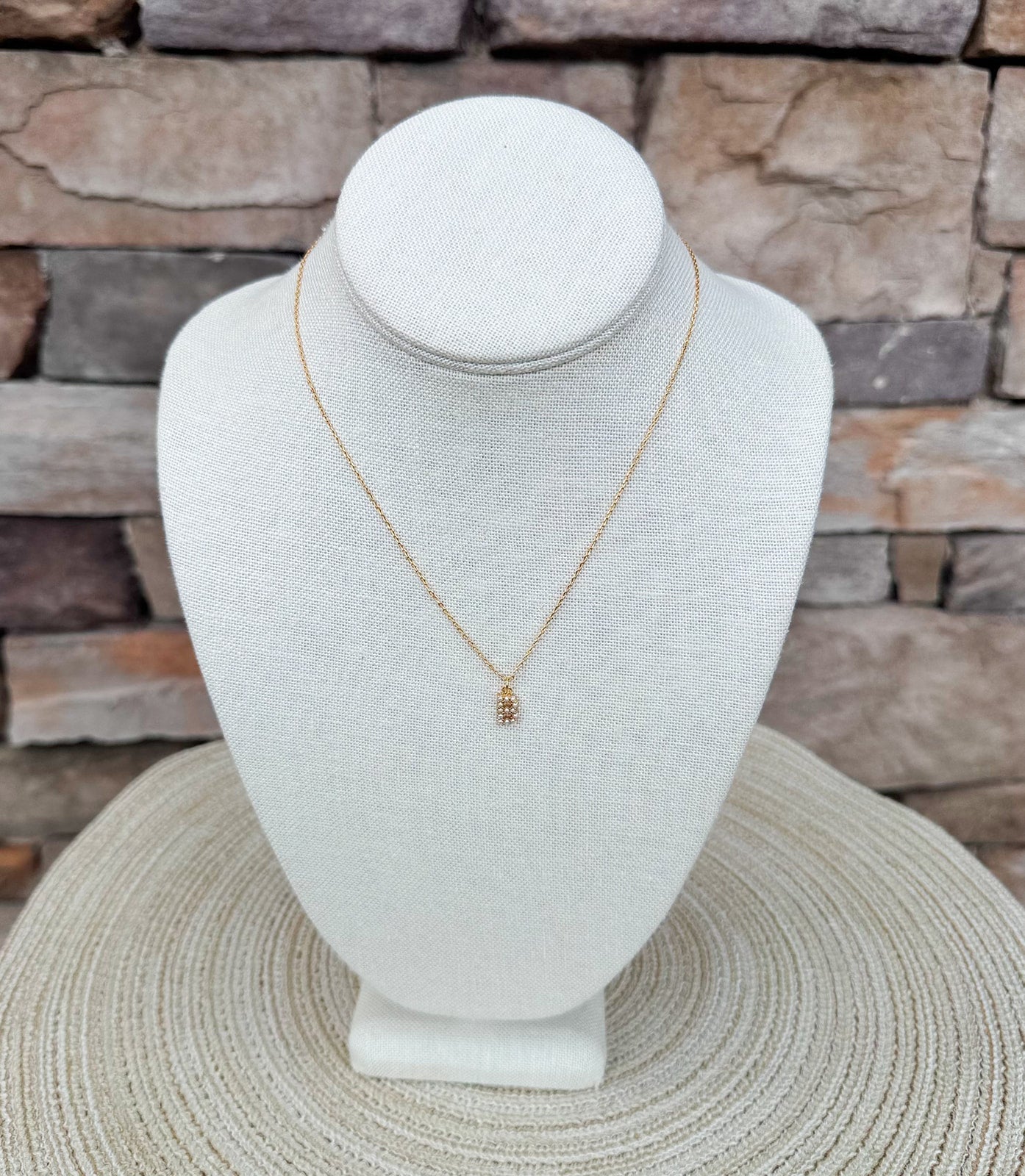 Dainty Love Pearl Initial Necklace - The Pink Pineapple 850