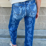 Daisy Daydream Wide Leg Jeans - The Pink Pineapple 850