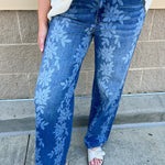 Daisy Daydream Wide Leg Jeans - The Pink Pineapple 850
