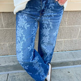 Daisy Daydream Wide Leg Jeans - The Pink Pineapple 850