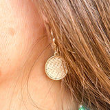 Danielle Raffia Drop Hoop Earrings - The Pink Pineapple 850