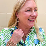 Danielle Raffia Drop Hoop Earrings - The Pink Pineapple 850